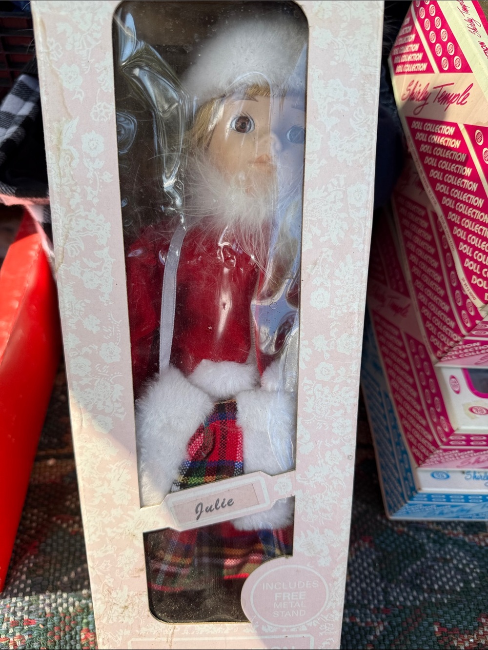 Julie Holiday Doll - Red & White Winter Outfit